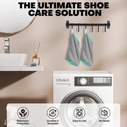 OBOSOE Tvättväska för Skor – Tvättpåse med dragkedja-360-graders heltäckande rengöring