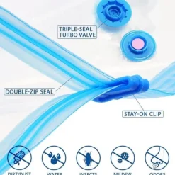 OBOSOE Vakuumpåsar 5 st med Vakuumpump – 70x50 cm Förvaring för Kläder, Täcken & Filtar