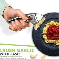OBOSOE Vitlökspress – Enkel & Hållbar, Krossar Vitlök utan Skal