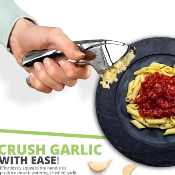 OBOSOE Vitlökspress – Enkel & Hållbar, Krossar Vitlök utan Skal