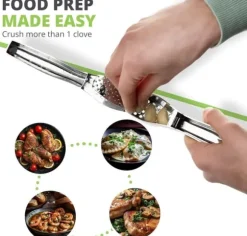 OBOSOE Vitlökspress – Enkel & Hållbar, Krossar Vitlök utan Skal