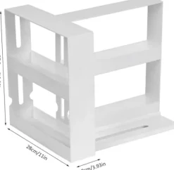 OBOSOE 2-vånings Utdragbar Kryddförvarare - Kryddburksorganizer för Köksskåp | Smidigt Dragbart Hyllsystem för Kryddor & Småflaskor
