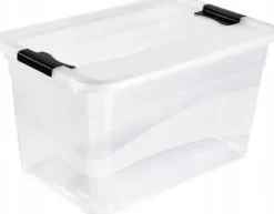 OKT "Crystal Box" förvaringslåda, 52 liter, transparent Låda och lock: natur-transparent / clips: antracit - 1 st (1094200100000)
