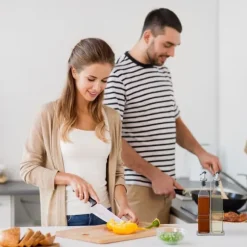 Oliv- och vinägerdispenser set, 34x13.5x7.5 cm, Transparent