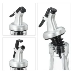 Oliv- och vinägerdispenser set, 34x13.5x7.5 cm, Transparent