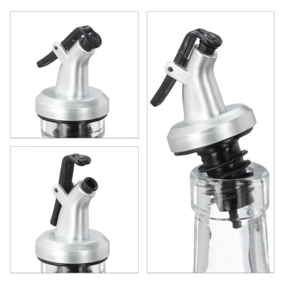 Oliv- och vinägerflaskset, 27.5x11x6 cm, Transparent