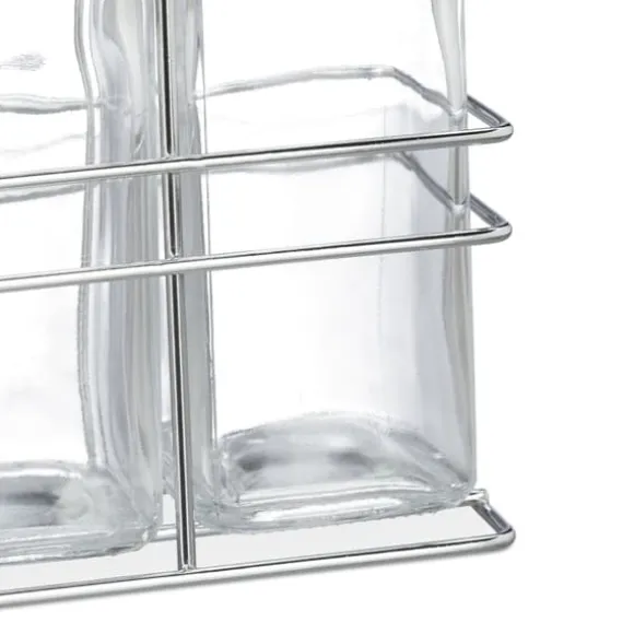 Oliv- och vinägerflaskset, 27.5x11x6 cm, Transparent