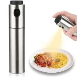 Olivenoljespruta för matolja Mister rostfritt stål olja och vinägerspruta för grillsallad matlagning bakning