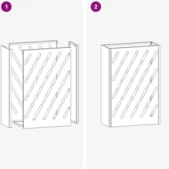 Olivgrön Paraplyställ i stål - Stilren och hållbar design | Storlek: 28x12x41 cm | Färg: Olivgrön