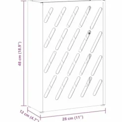 Olivgrön Paraplyställ i stål - Stilren och hållbar design | Storlek: 28x12x41 cm | Färg: Olivgrön