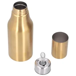 Olivolja dispenser i guld i rostfritt stål 500ML - Läcksäker och dammsäker köksoljekaraff