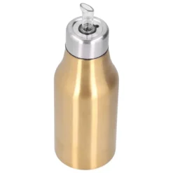 Olivolja dispenser i guld i rostfritt stål 500ML - Läcksäker och dammsäker köksoljekaraff