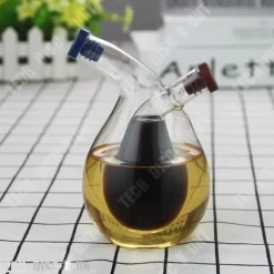 Olje- och vinägerdispenser - Rostfritt stål - Stor kapacitet 360 ml - Elegant design - Förseglad burk