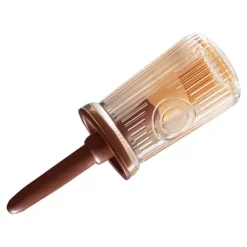 Oljeborste Högtemperaturbeständig livsmedelsklassad silikonbakelse Tråcklingsborste med röd flaska