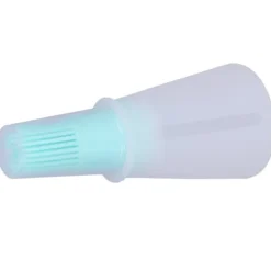 Oljeborste Silikon Multifunktionell Såsgrill Oljeborste med Transparent Flasklock Köksverktyg Grön