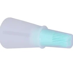 Oljeborste Silikon Multifunktionell Såsgrill Oljeborste med Transparent Flasklock Köksverktyg Grön