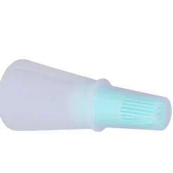 Oljeborste Silikon Multifunktionell Såsgrill Oljeborste med Transparent Flasklock Köksverktyg Grön