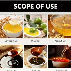 Oljeflaska med Sprayfunktion i Glas 200ml Svart