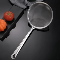 Oljesil i rostfritt stål Hållbar multifunktionell finmaskig mjölsaftfilter sked Köksredskap för matlagning