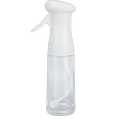 Oljesprayflaska - 300 ml, högtryck, ergonomiskt handtag, BBQ-bakning - vit