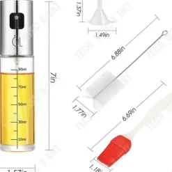 Oljesprayflaska - TD® - 100ml - Rostfritt stål - Modern design - Oljeekonomi