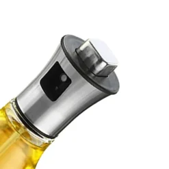 Oljesprayflaska Presstyp Spray Jämnt 200ml Glasögon Oljespraydispenser för köksmatlagning