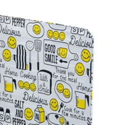 Oljestänkbaffla Vikbar Värmebeständig aluminiumfolie Matlagning Stänksäker skydd för kök Stekpanna Leende ansikte