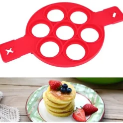 Omelett Crepes Pannkaksform Mat Silikon Nonstick Köksredskap #3