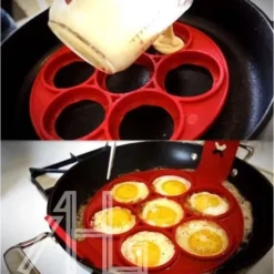 Omelett Pannkaka Form Device Non-stick silikon köksredskap