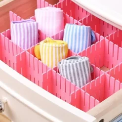 Organisatör för låda - 8st - Rosa - Flexibel - Hållbar