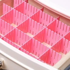 Organisatör för låda - 8st - Rosa - Flexibel - Hållbar