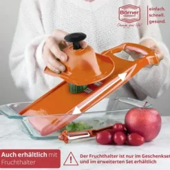 Original Borner Roko PowerLine - grönsaks- och fruktskärare för fina strimlor grönsaksskärare julienneskärare