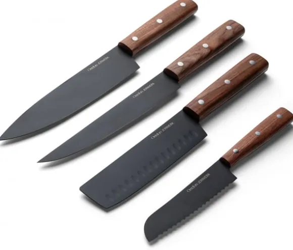 Orrefors Jernverk, Knivset Askträ, 4-Pack