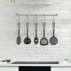 ORYX Nylon Spaghetti Pastasked - Non-Drip Gummihandtag - 31,5 x 6 cm