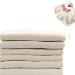 Ostduk för filtrering 50*50 cm, 90-gradigt återanvändbart 100 % oblekt bomullstygfilter, ultrafin ostduk för matlagning, nötmjölkspåse