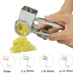 Ostrivare med 4 olika rivjärn i rostfritt stål