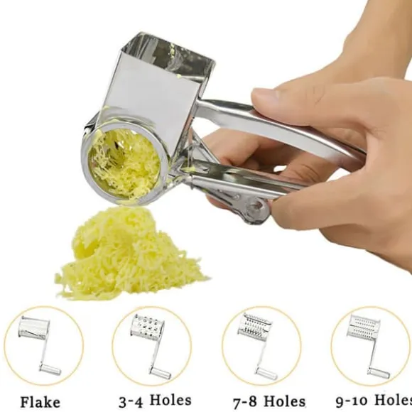 Ostrivare med 4 olika rivjärn i rostfritt stål