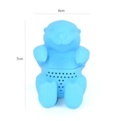 Otterformat Tefilter Söt Silikon Tesil Återanvändbar Tesil