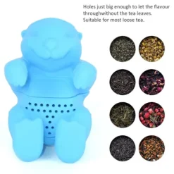 Otterformat Tefilter Söt Silikon Tesil Återanvändbar Tesil