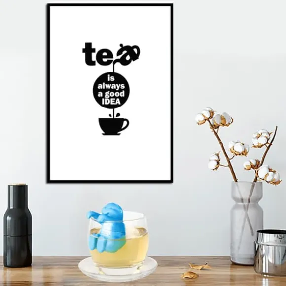 Otterformat Tefilter Söt Silikon Tesil Återanvändbar Tesil