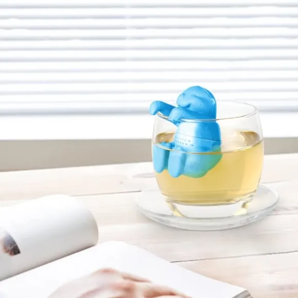 Otterformat Tefilter Söt Silikon Tesil Återanvändbar Tesil