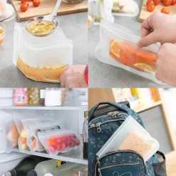 10-Pack - Matpåsar / Matförvaring Påsar - Återanvändbara