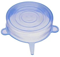 6-Pack - Silikonlock - Överdrag till Mat - Återanvändningsbara