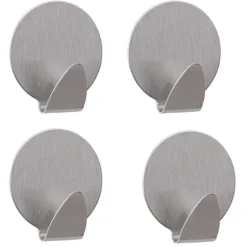 4-Pack - Självhäftahnde Krokar - Stål