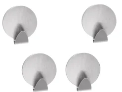 4-Pack - Självhäftahnde Krokar - Stål