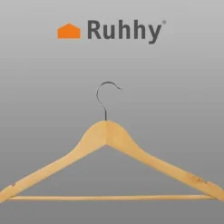 10-Pack - Trägalgar / Galgar i Trä - Klädhängare