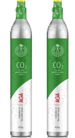 2-pack AGA Biogon C Kolsyrepatron 425g, Grön