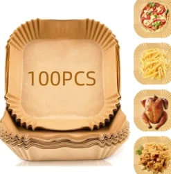 100-pack Bakplåtspapper Airfryer 16cm - Medium