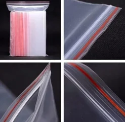 100-Pack Blixtlåspåsar Ziplock Påsar 4x6cm