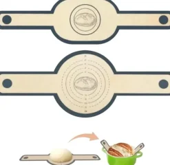 2-pack extra tjocka ugnsmattor 0,7 mm med långt handtag – slitstarka bakmattor för ugn, mikrovågsugn, luftfritös m.m.